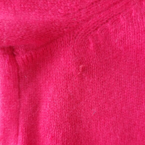 Nordstrom Halogen Size M 2-Ply 100% Cashmere Hot Pink Pullover Sweater - Picture 11 of 11